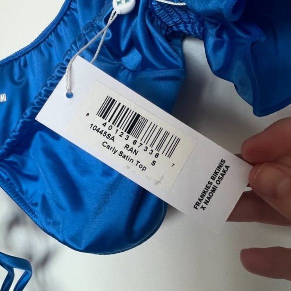 Nwt Frankie’s Bikinis X Naomi Osaka Carly Satin T… - image 7